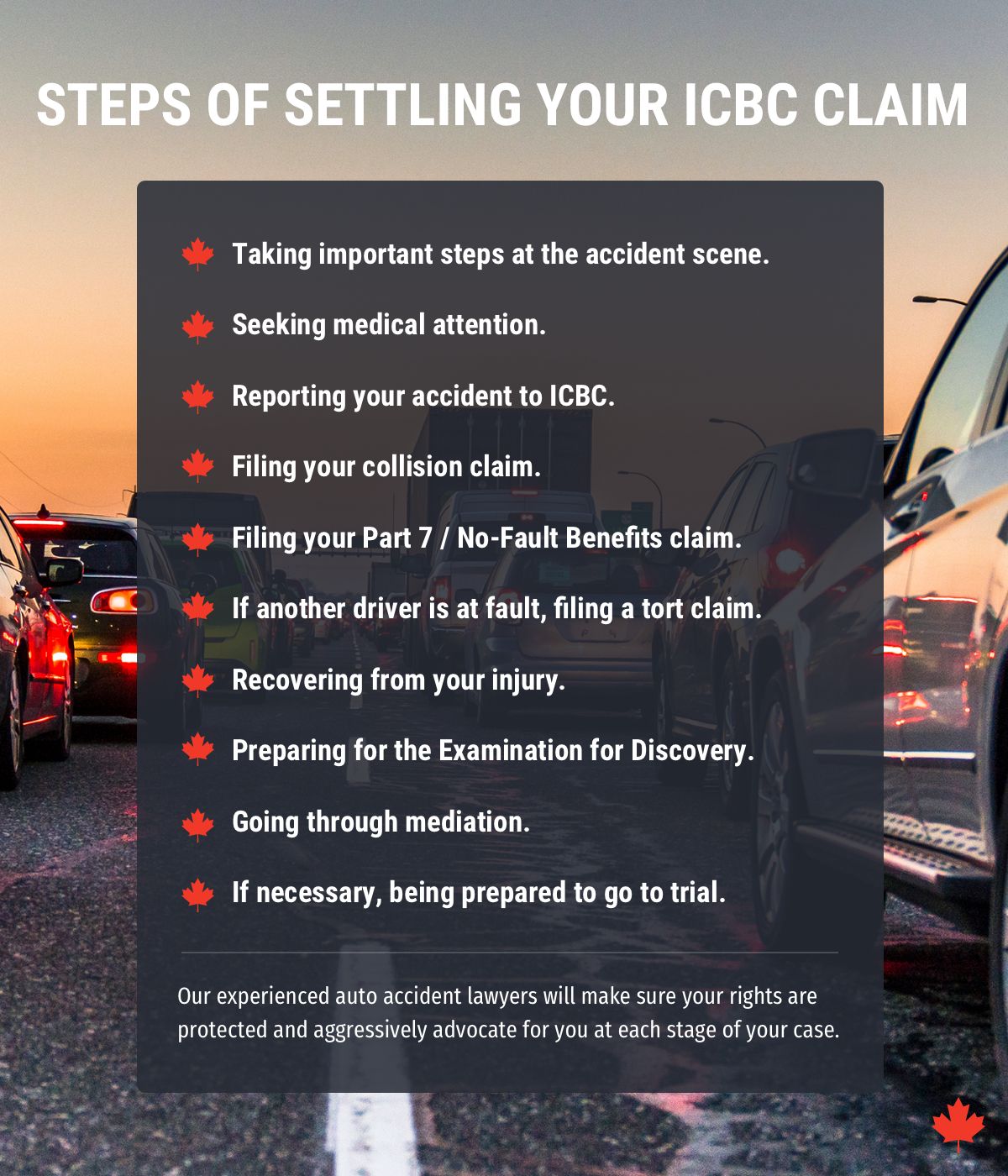 Guide to an ICBC Settlement Infographic Klein Lawyers, LLP